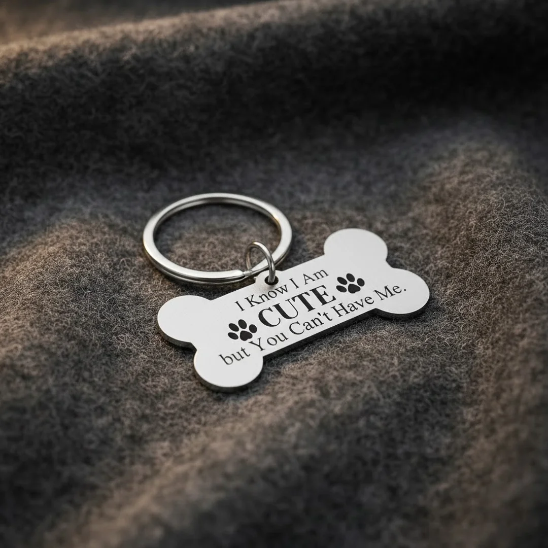 MH Decors Dog Tag Name Tags for Dogs Personalized and Durable