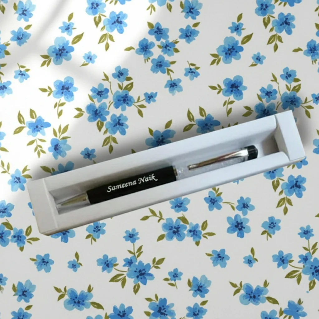 Premium Crystal Metal Pen with Custom Name Engraving – Elegant Gift Choice