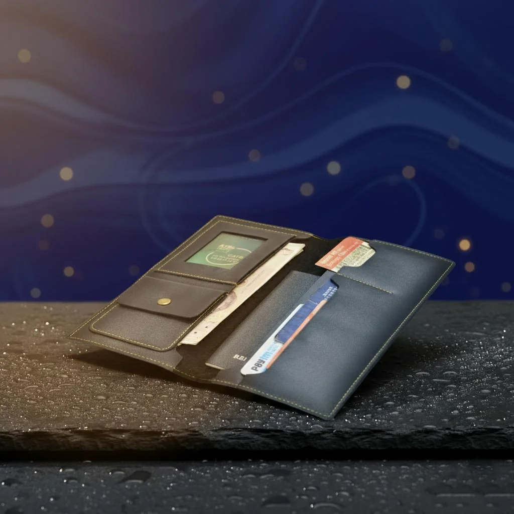 MH Decors Premium Travel Wallet – Smart Organizer for Documents & Cards
