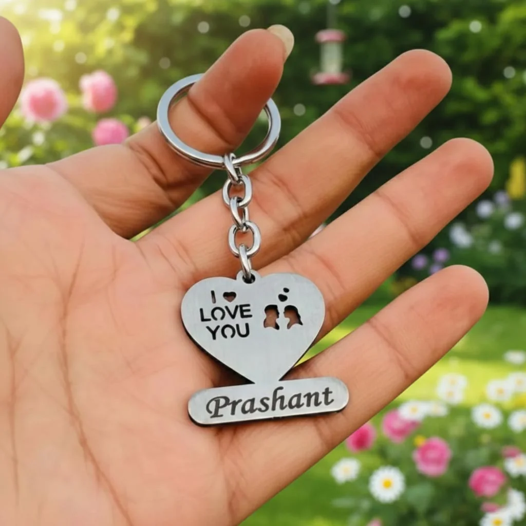 MH Decors Engraved I Love You Keychain – Perfect Valentine’s Surprise