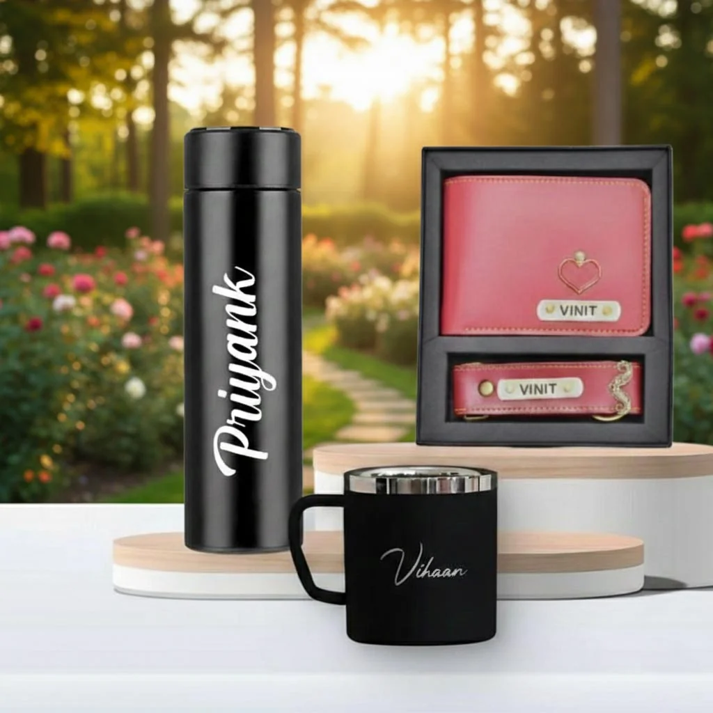 MH Decors Luxury Men’s Gift Hamper – Leather Wallet & Accessories Set