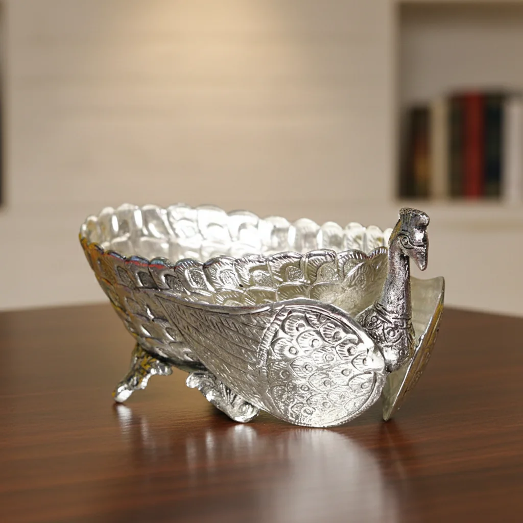 Value Gifts Divine Elegance The German Silver Akshantalu for Sacred Ceremonies