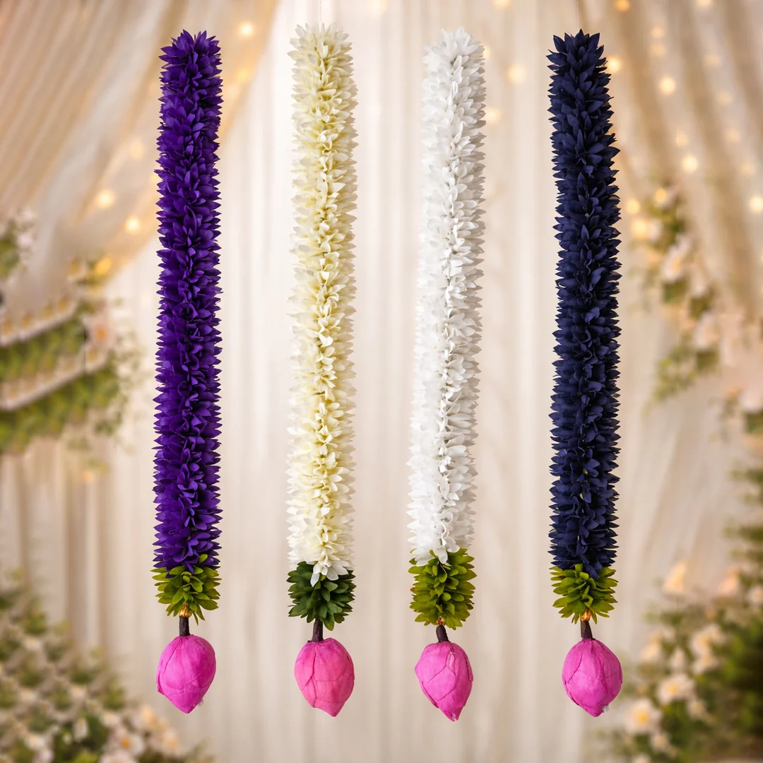 VPH Gift Store Temple & Home Decor Artificial Flower Garland Set