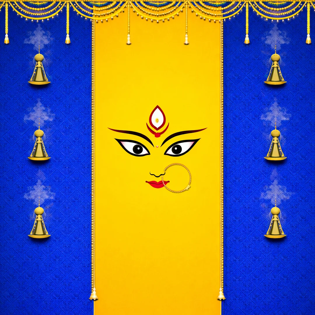 Sri Yagnaa Durga Mata Festival Backdrop for Religious and Spiritual Events