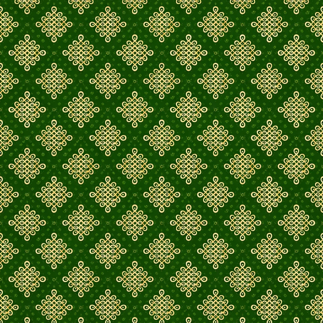 Sri Yagnaa Red Muggu Backdrop (5x8 Ft) for Spiritual & Event Decoration