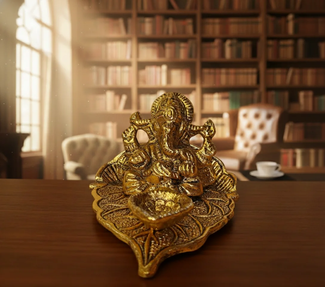 Sri Yagnaa Premium Ganesh Diya for Pooja, Temple & Festival Decor