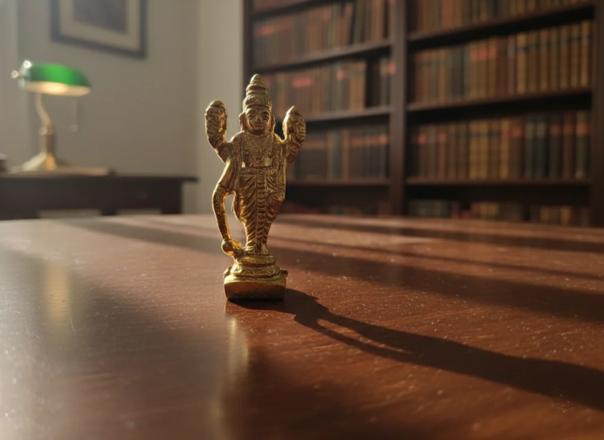 Sri Yagnaa Elegant Brass Satyanarayana Swamy 3 Inches Idol for Pooja Offerings