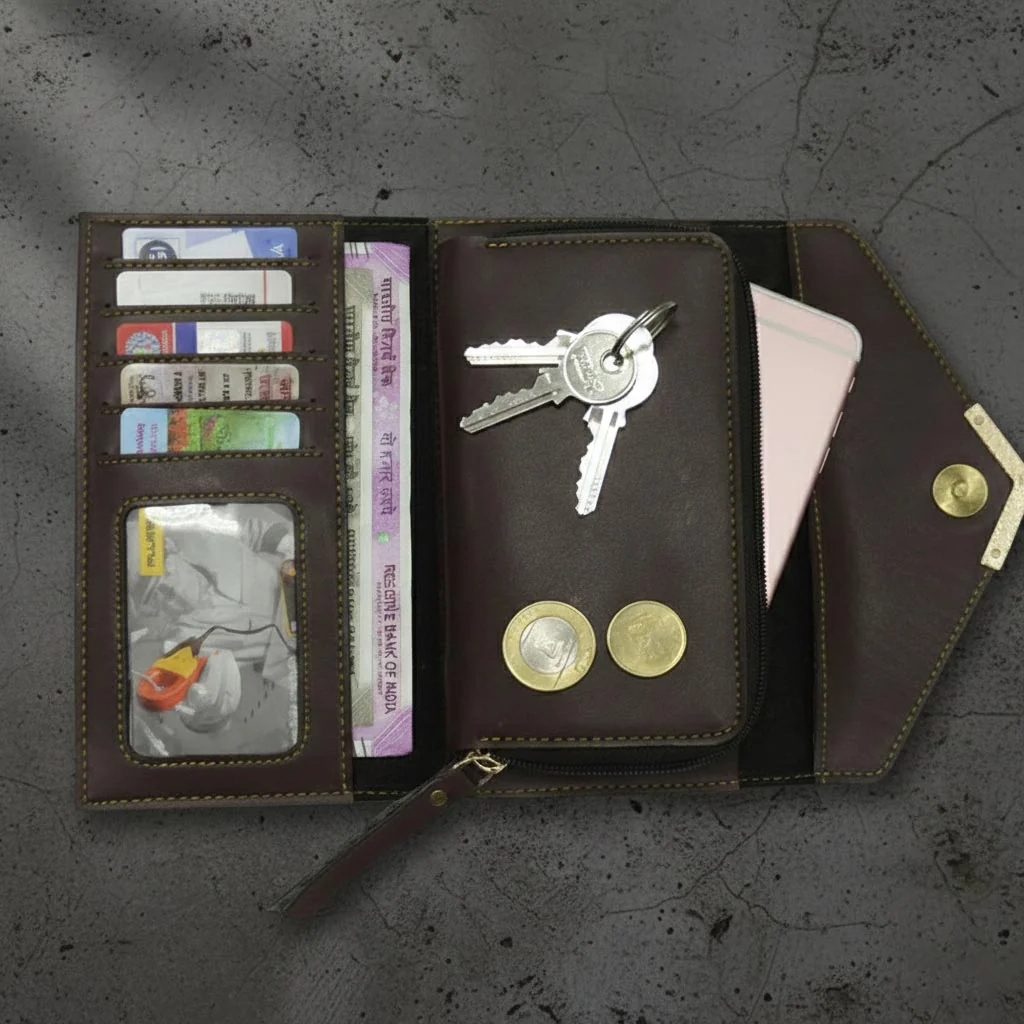 Zpics Personalized Elegant Women’s Clutch with Custom Name Tag