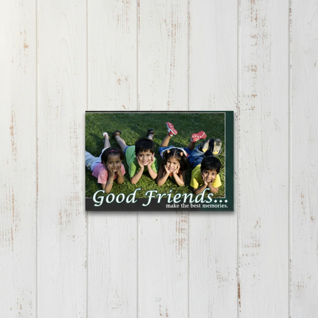 Zpics Set of 2 Personalized Good Friends Fridge Magnets 3.5x5.5