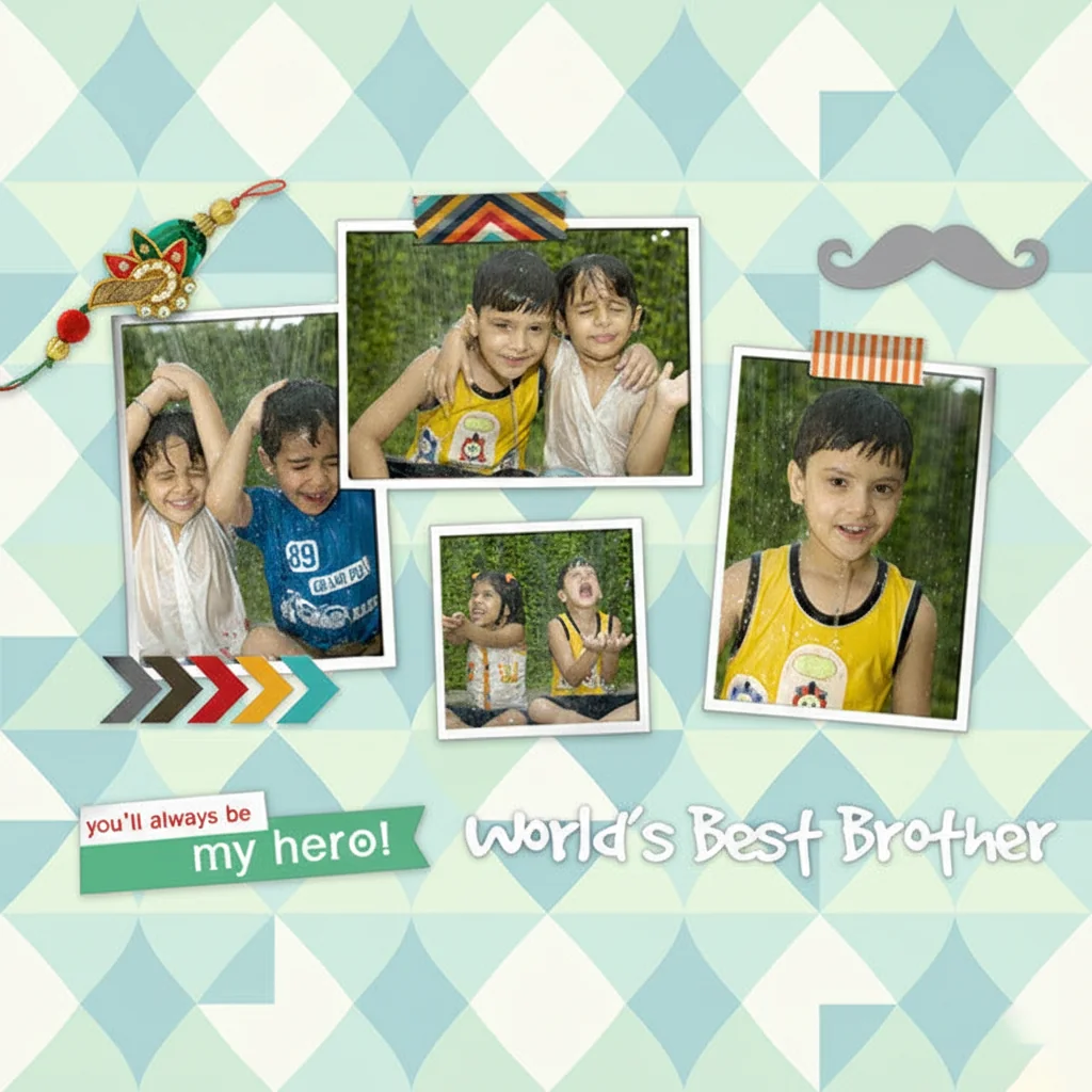 MH Decors Set of 3 Personalized World's Best Brother Fridge Magnets 3.5x5.5