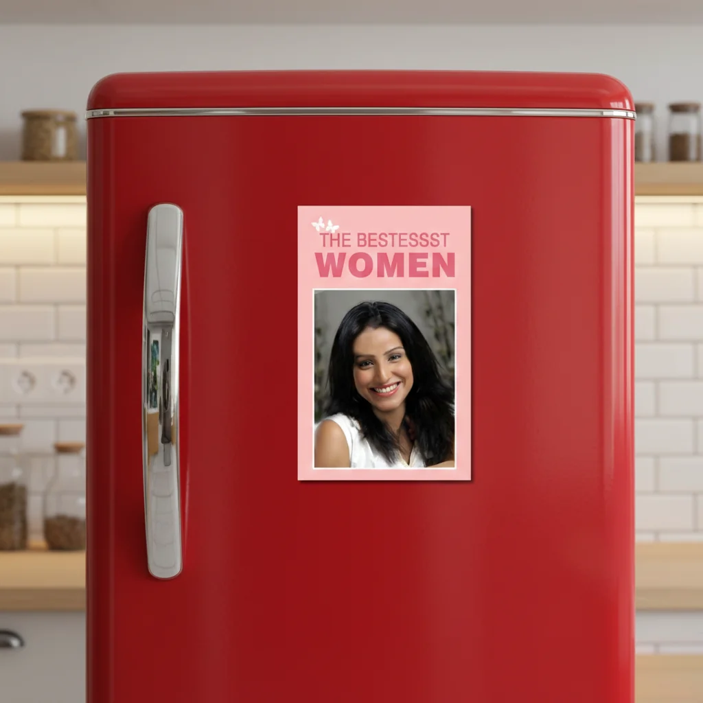 MH Decors Women's Day Special Personalized Fridge Magnet 3.5x5.5