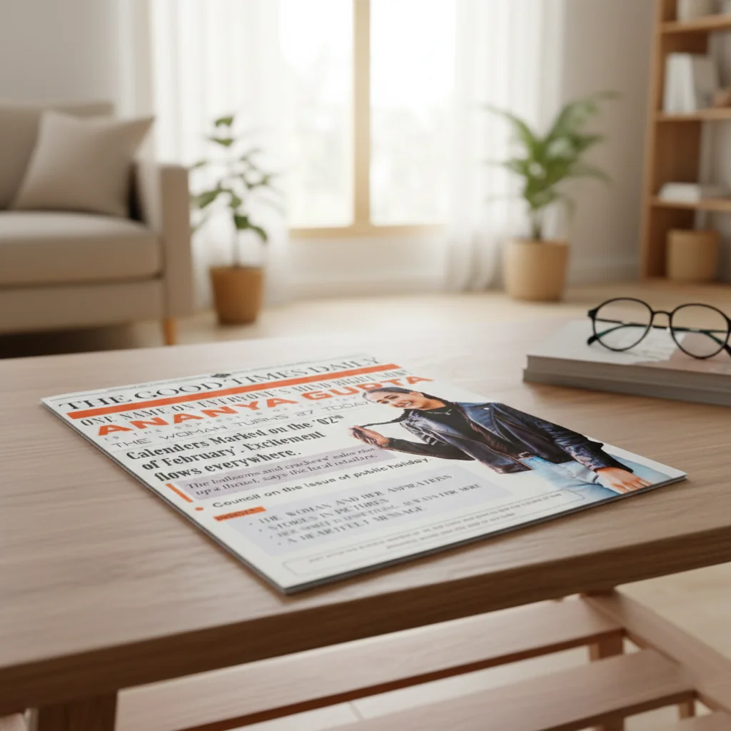 VPH Gift Store Personalized Newspaper with Custom Content 16 Pages