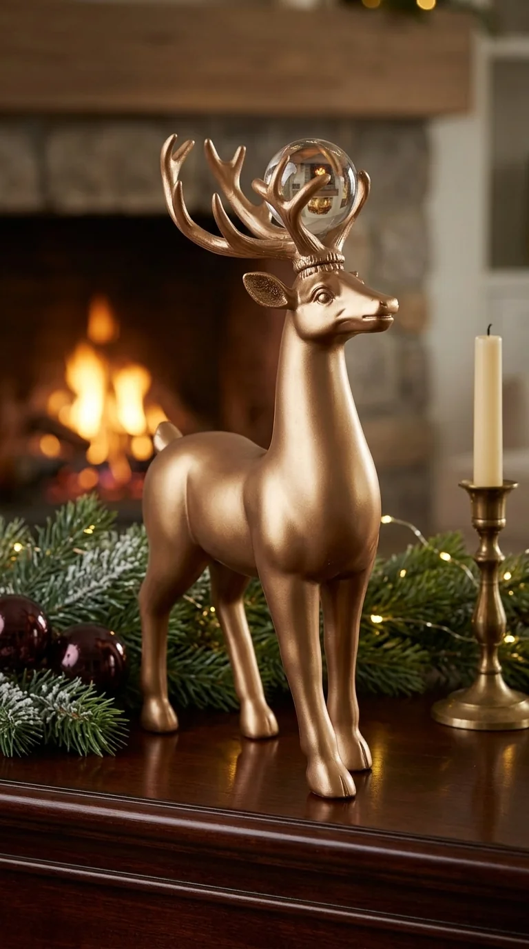 Value Gifts Bedroom Resin Deer Figurines Decorative Showpiece for Home