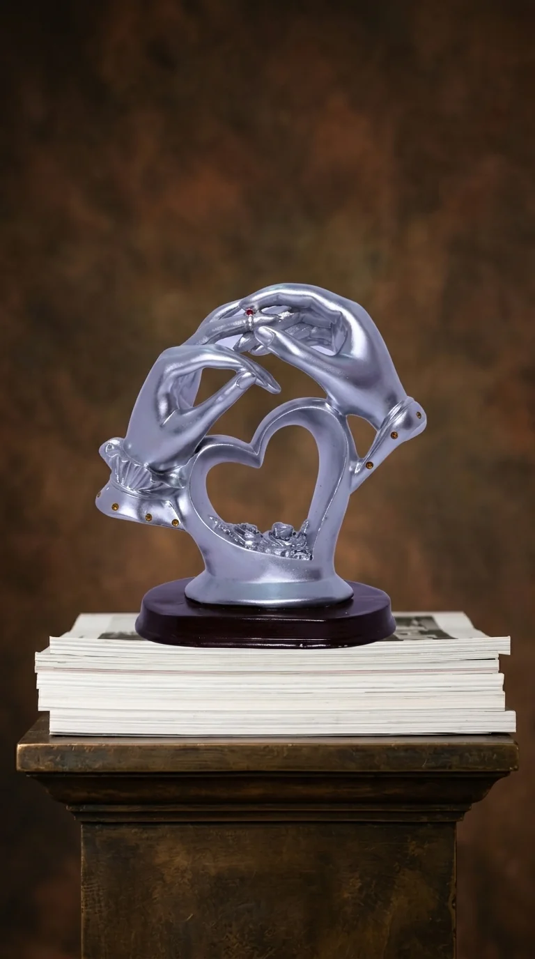Value Gifts Stylish Engagement Hands Statue for Home Decoration and Presents
