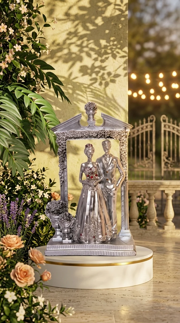 MH Decors Elegant Wedded Couple Showpiece for Living Room, Tabletop, and Home Decor