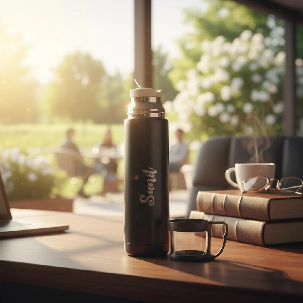 Custom Travel Water Bottle Personalized Gift for Him or Her