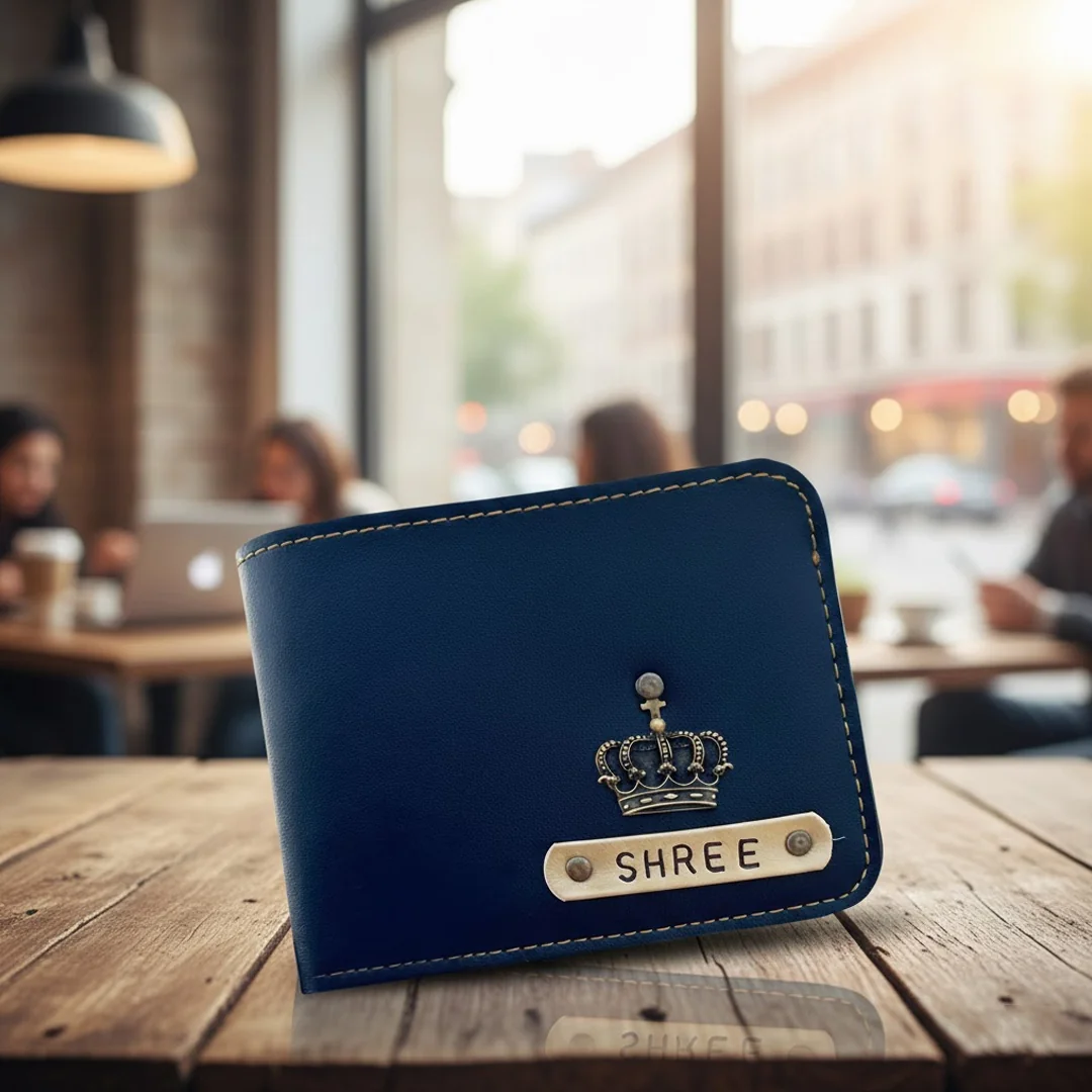 MH Decors Men's Blue Wallet Stylish and Functional