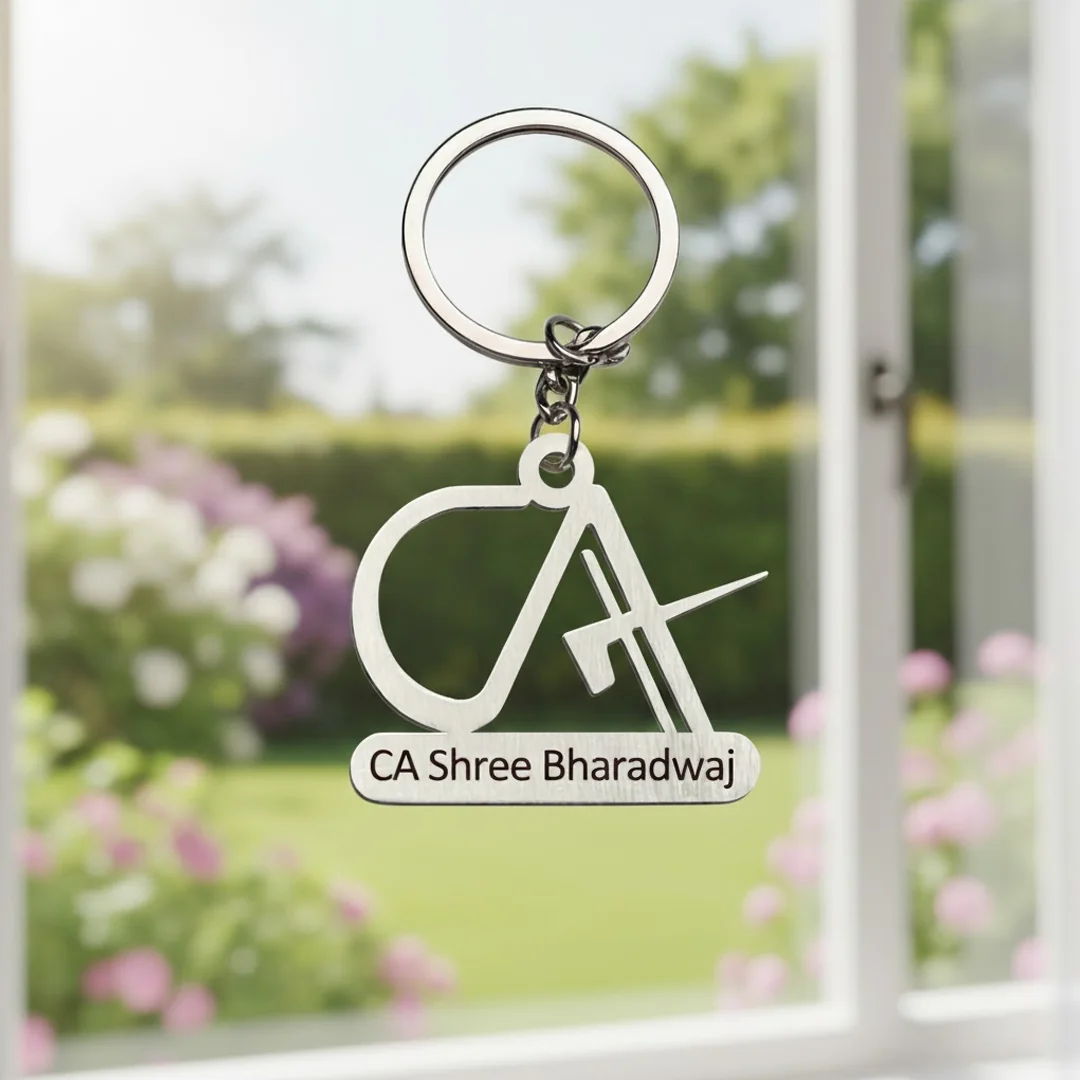 MH Decors Personalised Chartered Accountants Keychain Unique Gifts for CAs