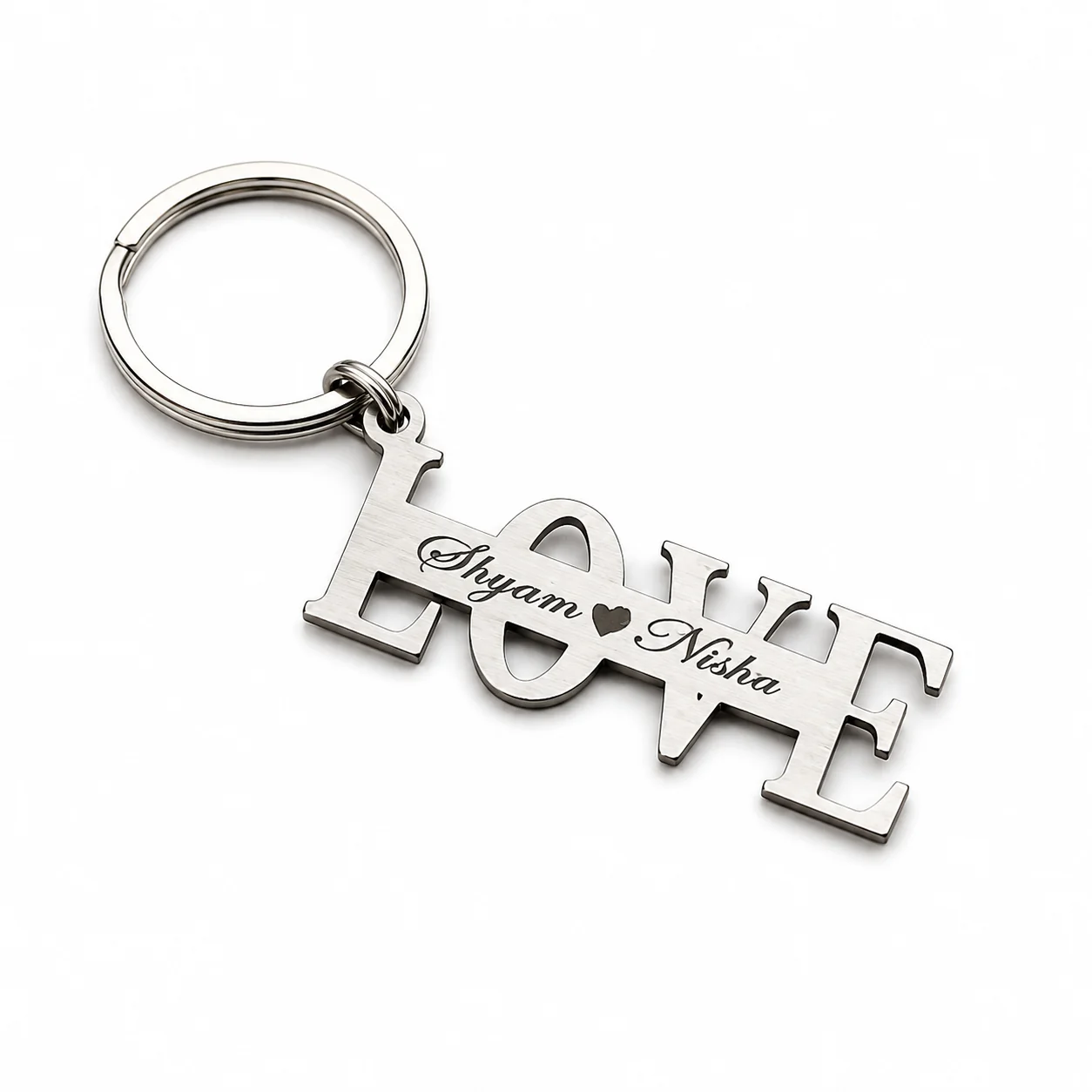 Zpics Engraved Love Message Keychain Custom Romantic Gift